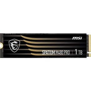 MSI SPATIUM M480 Po PCIe 4.0 NVMe M.2 1TB 내장 SSD 고속 타입 S78-440L1G0-P83 HD4114