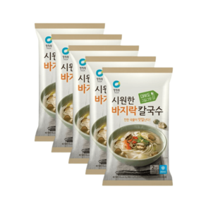 청정원 바지락 칼국수 366g (총 10인분), 5개