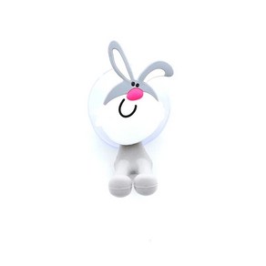 만화 동물 칫솔 홀더 벽마운트 벽걸이 벽부착 항균 보관 랙 흡입 컵 욕실, 04 1pc abbit