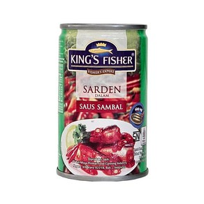 인도네시아 KINGS FISHER 정어리 통조림 달람 사우스 삼발 155g / SARDEN DALAM SAUS SAMBAL 킹스피셔