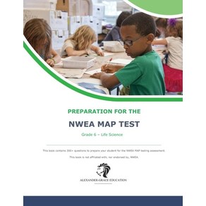 (영문도서) NWEA Map Test Preparation - Grade 6 Life Science Paperback