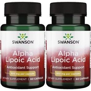 스완슨 알파 리포산 300mg, 60정, 2개, 60정
