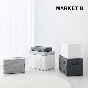 마켓비 폴딩박스 38L 68L 2종, 화이트, 1개