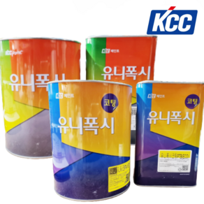 KCC 유니폭시 에폭시 상도 하도 (투명/회색/녹색) 4kg