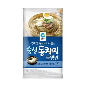 [신선] 1+1 청정원 동치미물냉면 4인분 1820g, 1.82kg, 1개