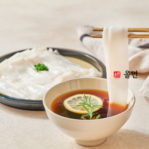 [올면] 납작우동면 (쫄깃한 쌀면) 소면 칼국수면 중면 (납작우동면), 200g, 5개