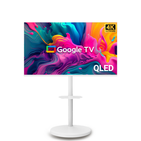 무빙큐빅스 스마트 50인치 4K UHD QLED 삼탠바이미 화이트에디션 SET 이동식 tv 거치대 삼텐바이미 스탠바이미 중소바이미, GSQBX50UHD-A1, 스탠드형, 고객직접설치