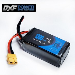 DXF 배터리 소프트 리튬 14.8v 1300mah 100c(4S) (XT60), 1개