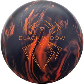 Bowlerstore 제품 해머 사전 드릴링 블랙 위도우 3.0 볼링 공 - 블랙/오렌지 12파운드