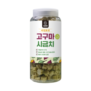 자연애 비건트릿 강아지 져키 간식, 고구마+시금치, 1개, 460g