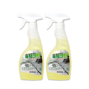 크로바 청소박사 매직크린 500ml 분무형 주방 물때 기름때 곰팡이 강력제거제, 2개