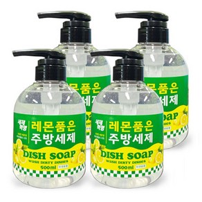 세제혁명 레몬 품은 주방세제 500ml 4개