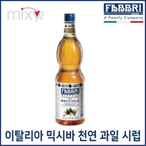 FABBRI 파브리 믹시바 헤이즐넛 시럽 1.3kg, 1개