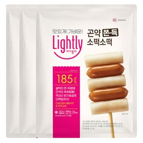 라이틀리 곤약쫀득 소떡소떡 500g, 3개, 500mg