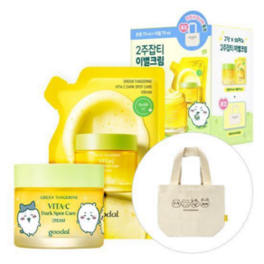 구달 청귤 비타C 잡티케어 크림 75ml 리필 기획 (75ml+75ml리필+미니백), 1개