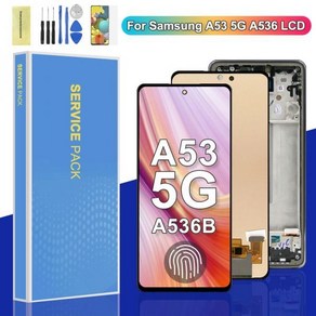 휴대폰 핸드폰 스마트폰 수리 부품 테스트 6.5 인치 삼성 호환 A53 5G LCD A536U A536B A5360 디스플레이 패널 유리 터치 스크린 디지타이저 A536, [10] AMOLED Blue Fame, 1개