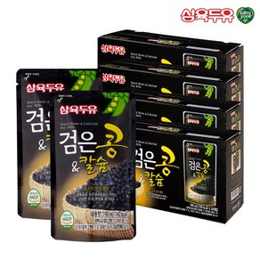 삼육두유 검은콩&칼슘 검은콩두유 파우치, 80개, 190ml