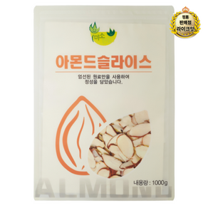 미소한입 아몬드 슬라이스, 1kg, 1개