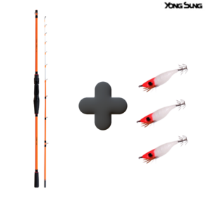 용성 블루베리 150 쭈꾸미 갑오징어 낚시대 입문자 초보자 낚시대 쭈꾸미낚시대 갑오징어낚시대 쭈꾸미낚싯대, 150+왕눈이 에기 3개