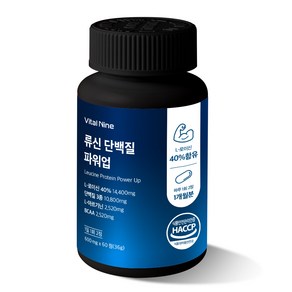 닥터플리브 류신 단백질 파워업 식약처 해썹인증, 1개, 60정