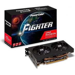 파워컬러파이터 AMD 라데온 RX 6750 XT 12GB GDDR6 그래픽카드, 6500XT Fighte, 1개