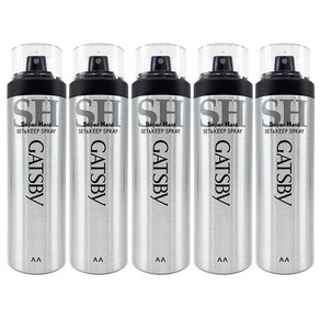 갸스비 셋앤킵 263ml x 5P 헤어 스프레이 gatsby set&keep 스타일링, 5개