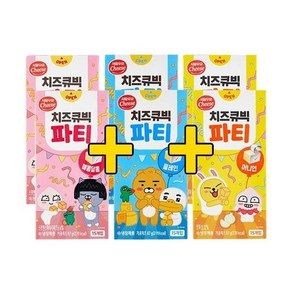 (냉장) 서울우유 치즈큐빅파티 3종 매콤달콤 2개 + 플레인 2개 + 어니언 2개 (87g 총6개), 1개