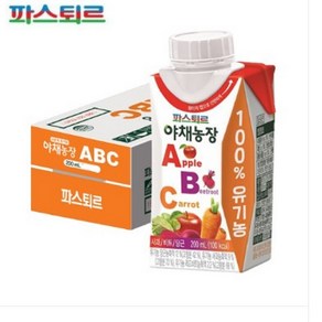 파스퇴르 100% 유기농 야채농장 ABC 주스 실온보관