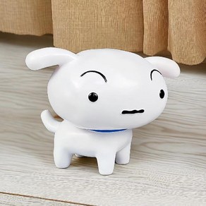 짱구는 못말려 애니메이션 흰둥이 피규어 장식 10cm~28cm 까지, 12cm, 1개