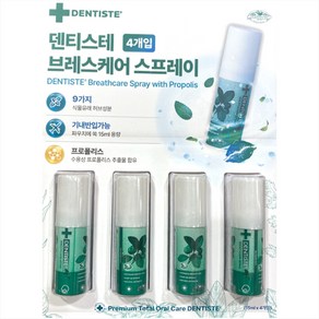 덴티스테 브레스 구강스프레이, 15ml, 4개