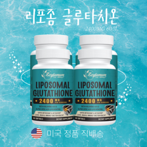 인지질 코팅 리포좀 글루타치온 2400MG 효과 효능 음식 4병, 4개, 30정