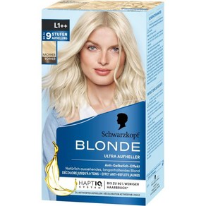 [B08V84CY4M] Schwazkopf Blonde 슈바르츠코프 블론드 라이트너 L101 실버 블론드(165ml) HaptIQ 시스템으로 최대 8단계까지 노란빛이 없는, 1개