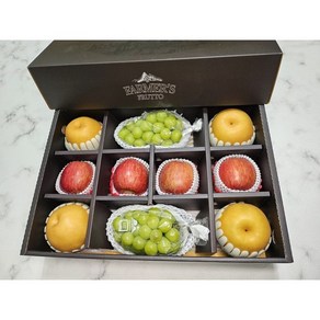 설 프리미엄 과일 선물세트 샤인머스켓+사과+배, 1박스