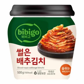 [CJ] 비비고 썰은배추김치 (용기형), 500g, 1개