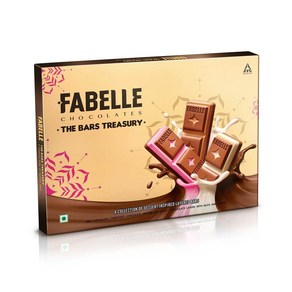 인도 Fabelle The Bas Teasuy 초콜릿 선물 모듬 레이어 초콜릿바 24개 프리미엄 패키지 168g, 1개