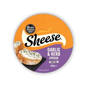 [영국 NO.1 치즈] 쉬즈치즈 SHEESE 비건치즈 갈릭 & 허브 스프레드 255G, 1개