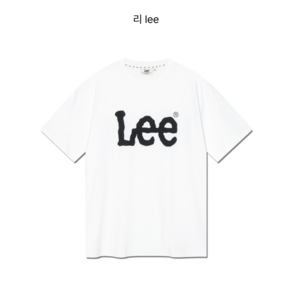 [국내정품] LEE 리 로고 기본 여름 티셔츠 화이트 빅 트위치 남여공용 커플티 빅사이즈 오버핏 학생