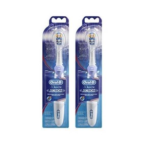 Oral B 3D 흰색 배터리 구동 전동 칫솔 1 카운트 색상 및 포장은 다를 수 있음 2팩