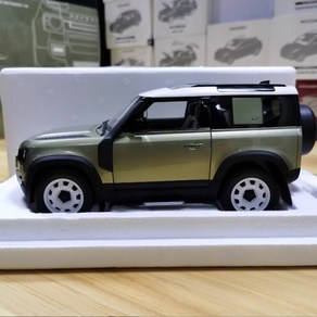 1:18 랜드로버 디펜더110 SUV 다이캐스트 자동차 모형, 그린, 1개