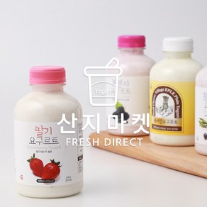 [산지마켓] 임실 이플목장 천연 요구르트 딸기 국산원유100%, 5개, 500ml