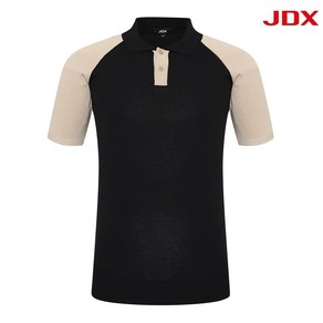 [JDX] 남성 배색형 반팔 카라티셔츠(X2SPU2344BK)