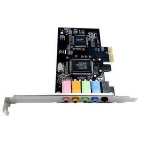 PCI-E 5.1 사운드 카드 컴퓨터 채널 3D 오디오 6 게임 음악 디지털 Expess CH 24Bit, 01 onesize, 1개