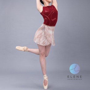 [성인 발레스커트] Mable shot Chiffon Wap Skit (beige)