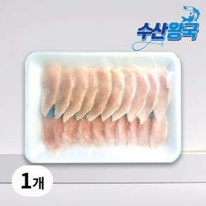 수산왕국 초밥용 팡가시우스 참메기살 슬라이스 6g, 1개