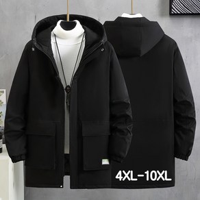 쥬엔리치 남자 빅사이즈 패딩 후드 바람막이 점퍼 남성 자켓 겨울 잠바 4XL-10XL