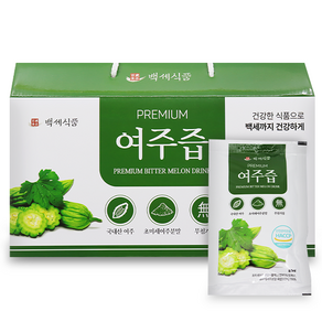 프리미엄 여주즙 100% 국내산 80ml 30포 HACCP 인증제품