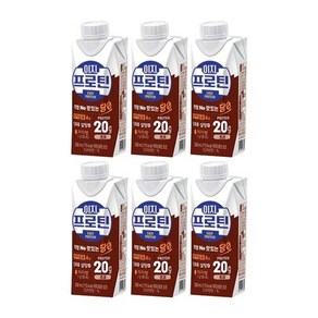 롯데웰푸드 이지프로틴 당제로 초코 드링크 250ml X6개, 6개