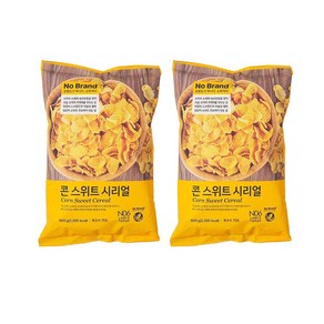 노브랜드 시리얼 콘스위트맛 대용량 아침식사, 600g, 2개