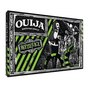 USAOPOLY Ouija: 비틀주스 팀 버튼의 컬트 클래식 영화에서 영감을 받은 수집용 위자 보드 게임 그린 플랑체트 공식 라이선스 및 상품 2-4명의 플레이어 만 8세, USAOPOLY Ouija: 비틀주스, 팀 버튼의 컬트