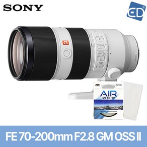 [소니정품] 렌즈 FE 70-200mm F2.8 GM OSS II (후드+파우치포함) +켄코필터+포켓융/줌렌즈/ED